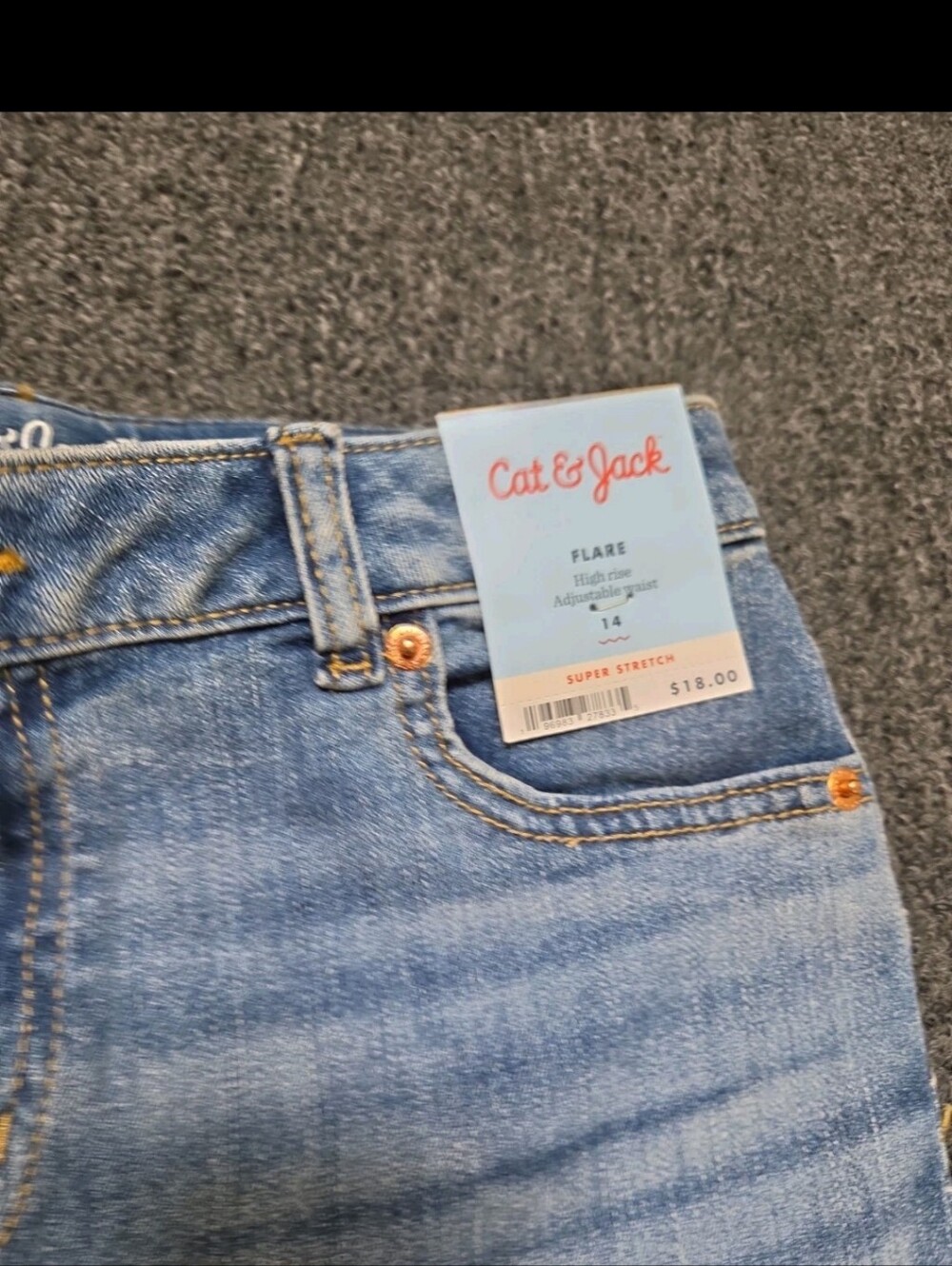 Cat & Jack Kids Size 14 Jeans & Jacket - Picture 3 of 7